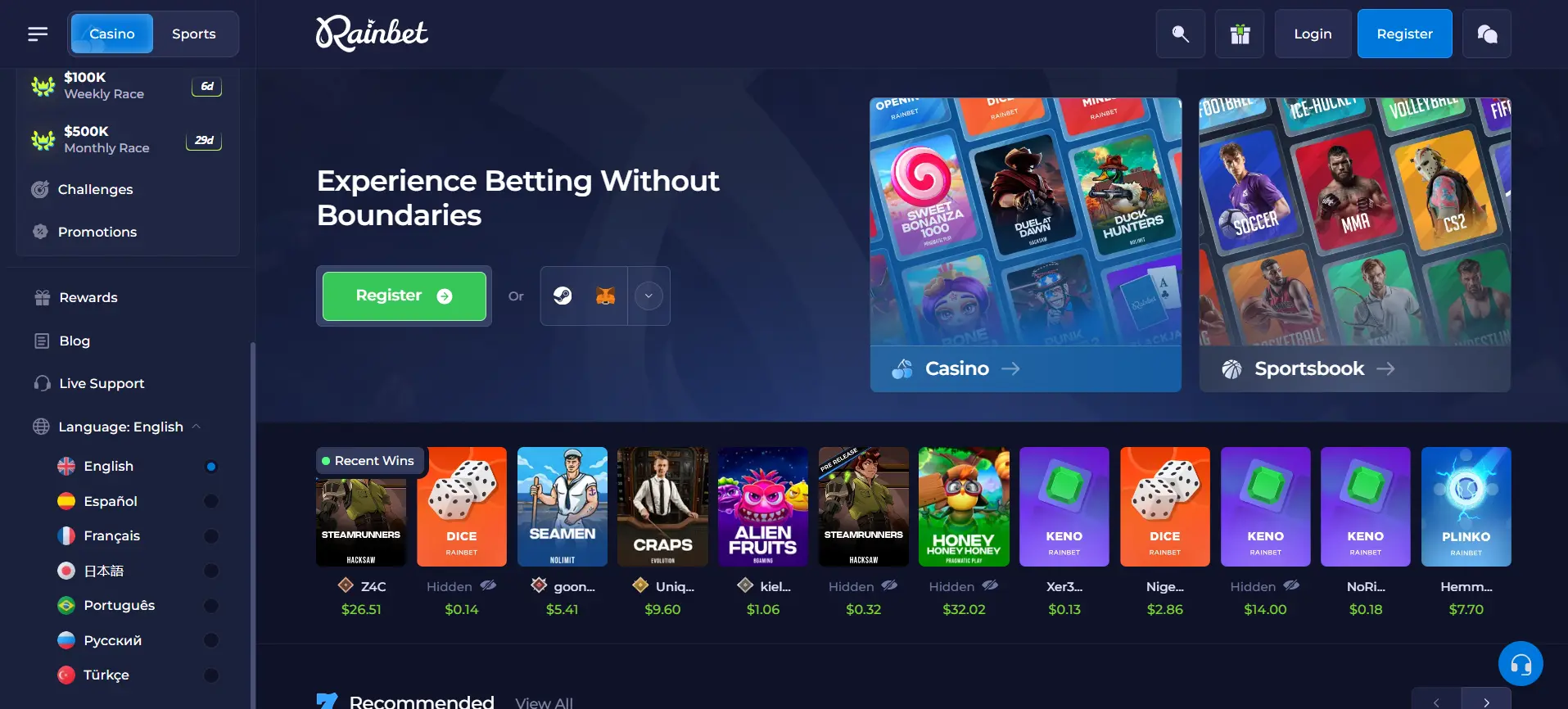 Rainbet-kasino
